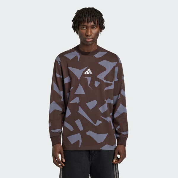 Brown AMG CAMO LONG SLEEVE Top