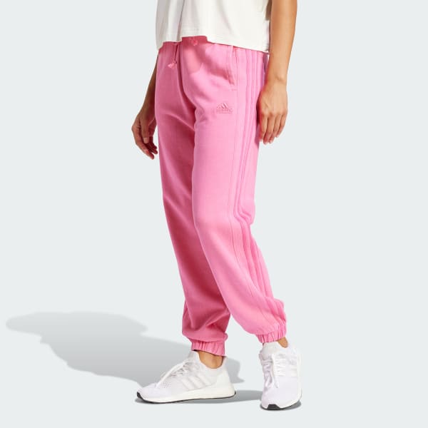 Rosa Pants ALL SZN 3 Franjas Garment Wash en Felpa Francesa