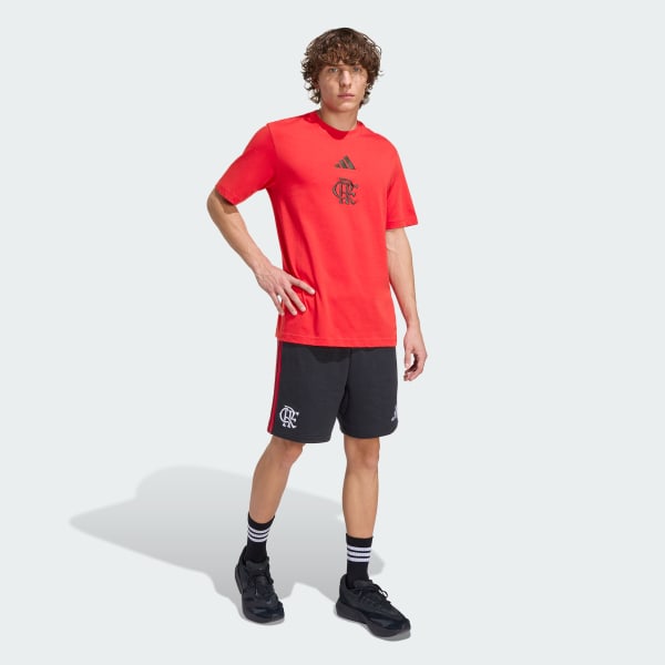 Vermelho Camiseta Estampada CR Flamengo DNA