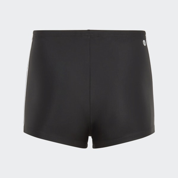 Black Classic 3-Stripes Swim Boxers