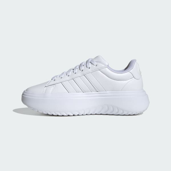 Platform white adidas top