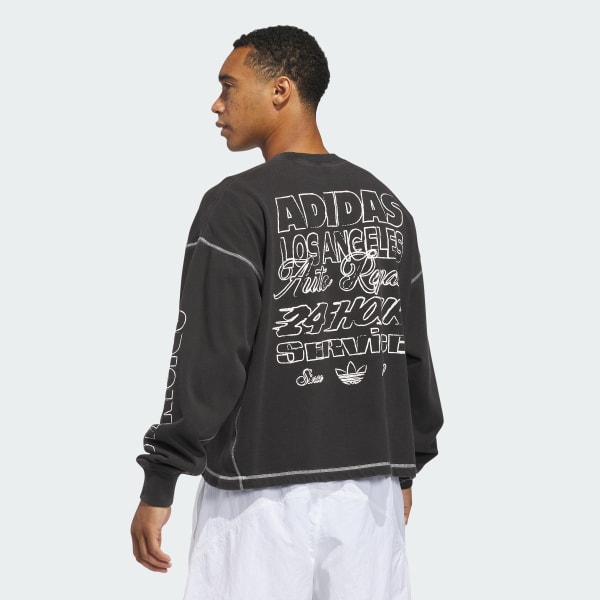 Black Wilshire Long Sleeve Tee