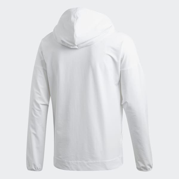 Adidas Z N E Woven Hoodie White Adidas Us