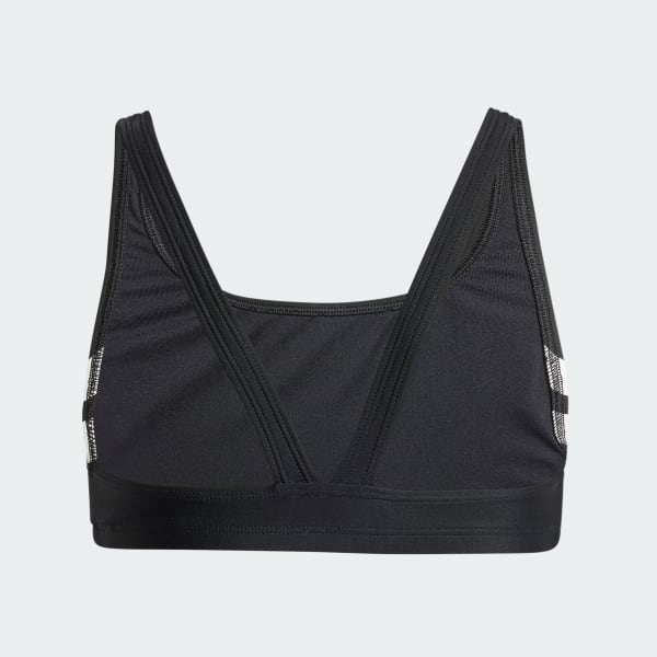 Noir Bikini dos en V 3 bandes Enfants