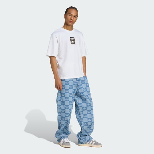 Nhieu-mau Quần Denim Dáng Chuẩn Phủ Kín Họa Tiết Monogram