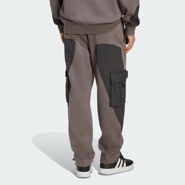 สีน้ำตาล กางเกงสเวตคาร์โก ADIDAS x FORTNITE