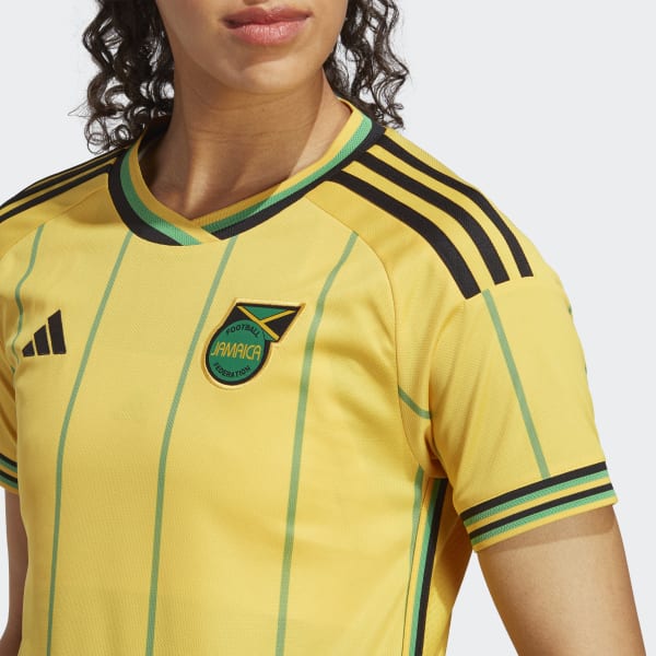 Adidas Women's Jamaica '23 Home Jersey, Small, Yellow