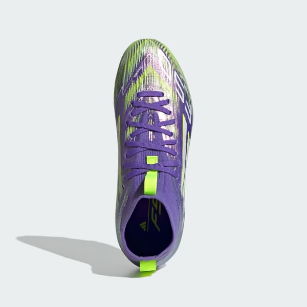 Purple F50 Elite Mid Firm Ground Cleats Kids