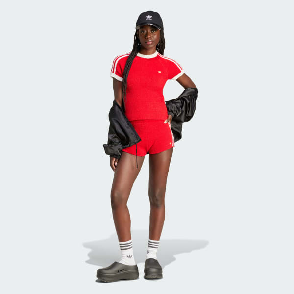 adidas Premium Fully Fashioned Knit Shorts Red adidas UK
