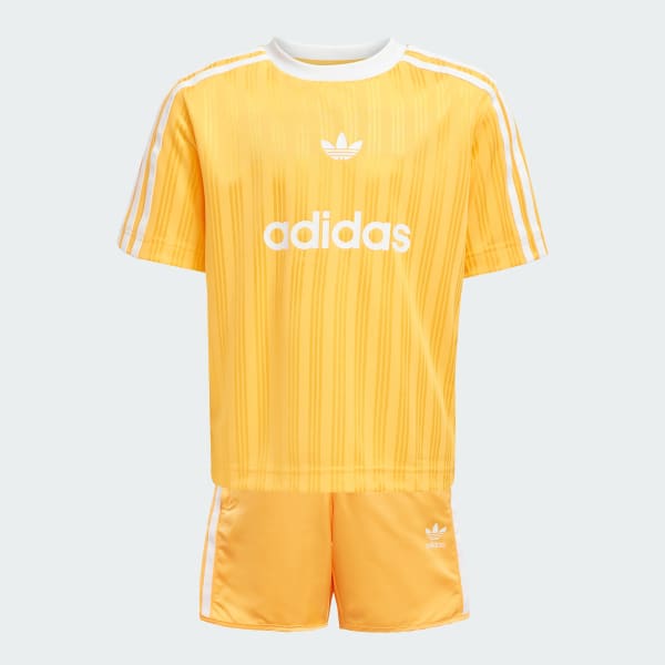 Gold Football Shorts and Tee Set Kids