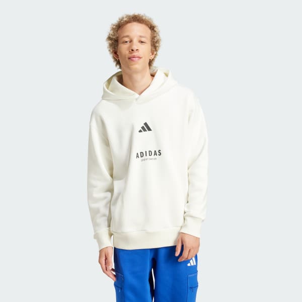 ALL SZN Fleece Graphic Hoodie - White | Free Shipping with