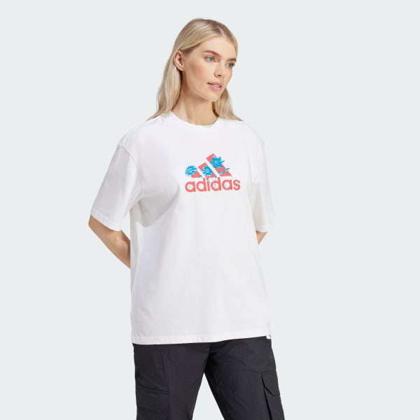White Flower Pack Badge of Sport Tee