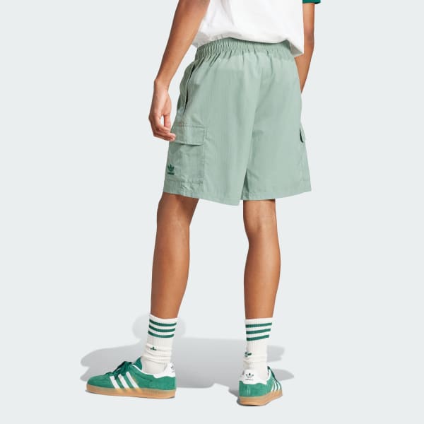 Verde Shorts Cargo Trifolio Essentials Tejidos