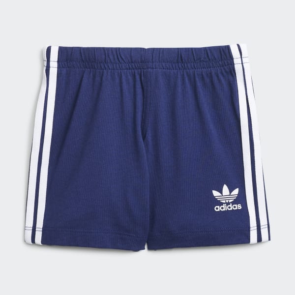 Blue Trefoil Shorts Tee Set