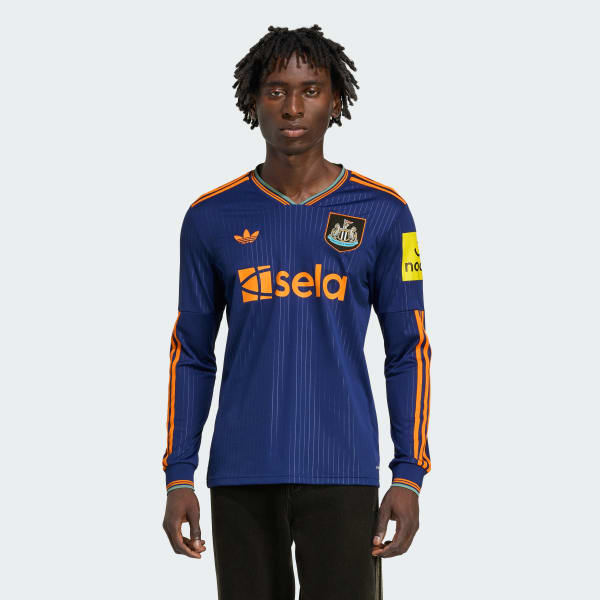 Blau Newcastle United FC 25/26 Langarm-Ausweichtrikot