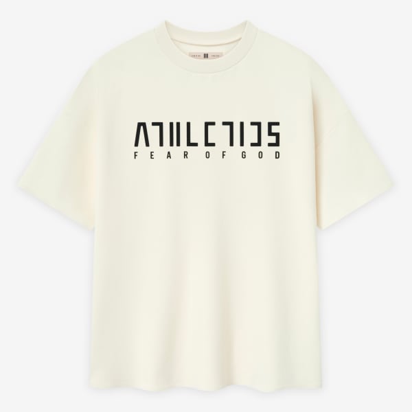 White FEAR OF GOD ATHLETICS QUICKDRY JERSEY S/S TEE