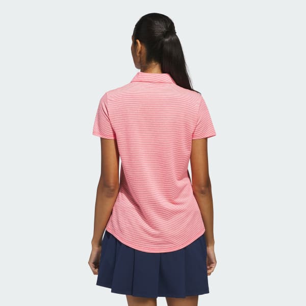 Red Women's Ottoman Short Sleeve Polo Shirt