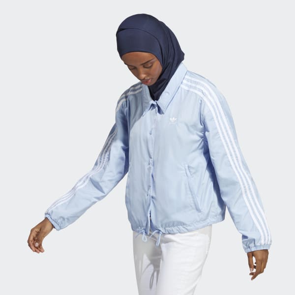Azul Casaca Adicolor Classics 3-Stripes Coach