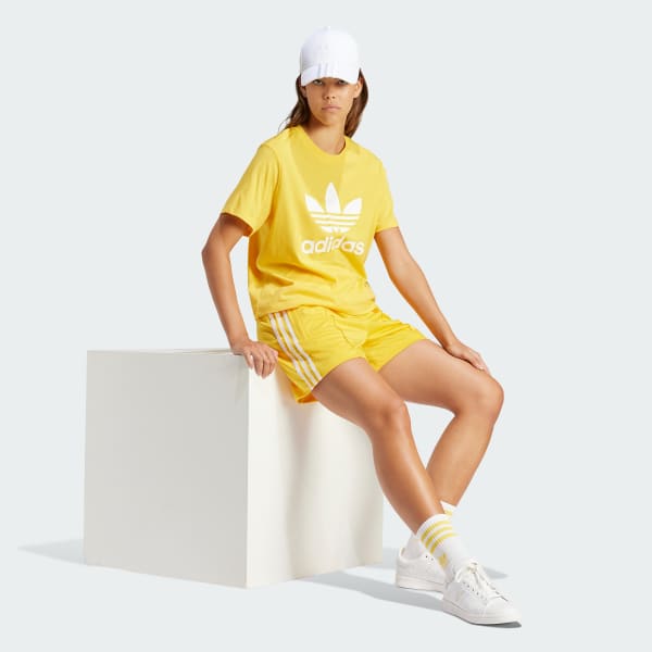 Yellow Adicolor Trefoil Boxy Tee