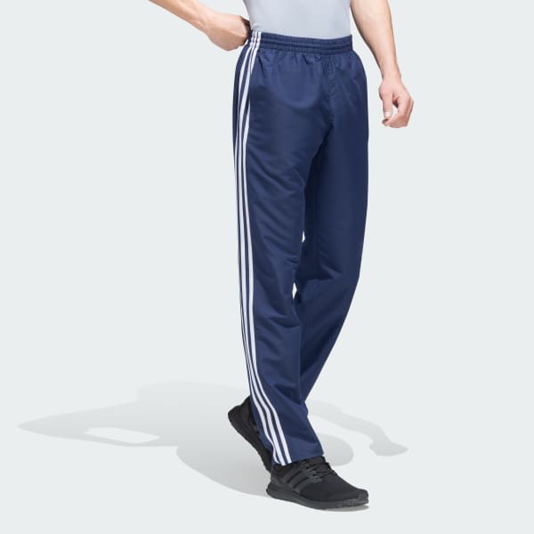 Blue Woven adidas 3 Stripes Straight Pants
