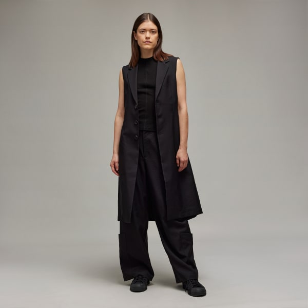 Black Y-3 Sport Uniform Tailored Patch Vest