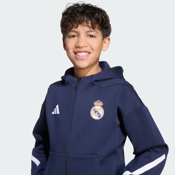 adidas Real Madrid ADIDAS Z.N.E. Anthem Jacket Kids - Blue | Free