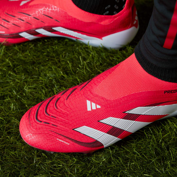 adidas Predator Elite Firm Ground Cleats - Red | Free