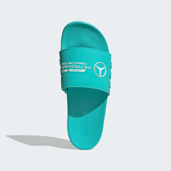 Turquoise MERCEDES - AMG PETRONAS FORMULA ONE TEAM ADILETTE COMFORT SLIDES