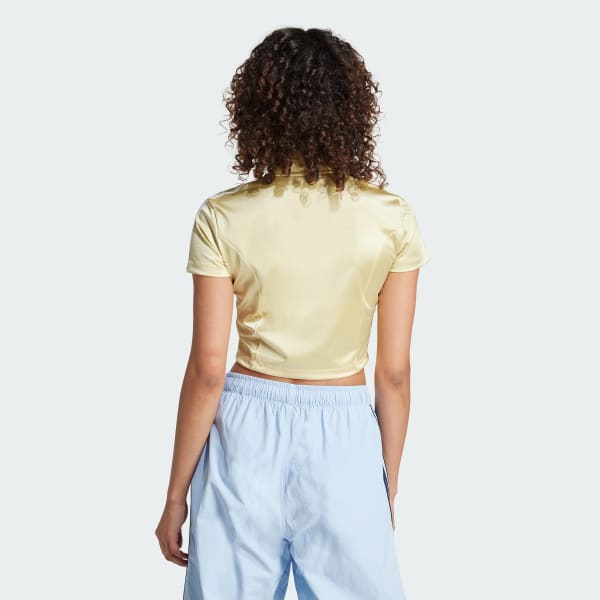 Yellow Adicolor Short Sleeve Track Top