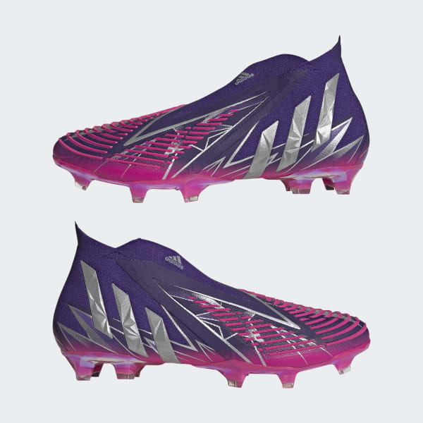 Roxo Chuteira Predator Edge+ Campo LKX32