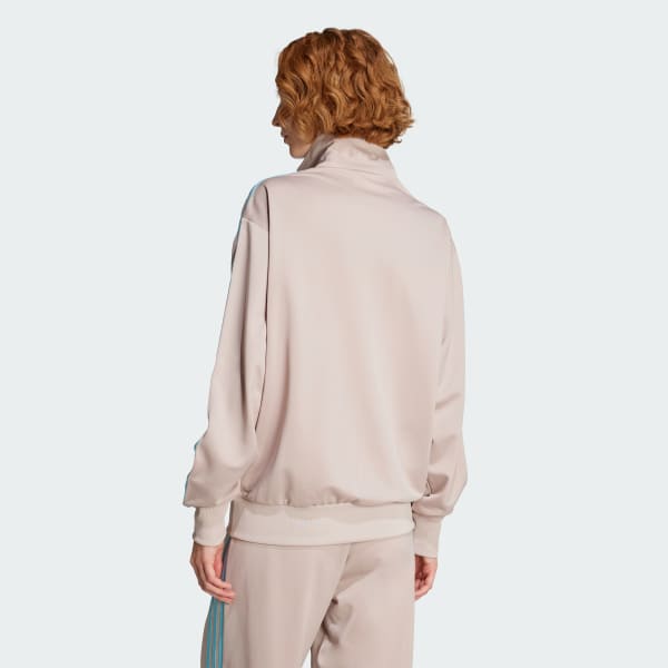 Kahverengi Adicolor Classic Firebird Loose Fermuarlı Üst