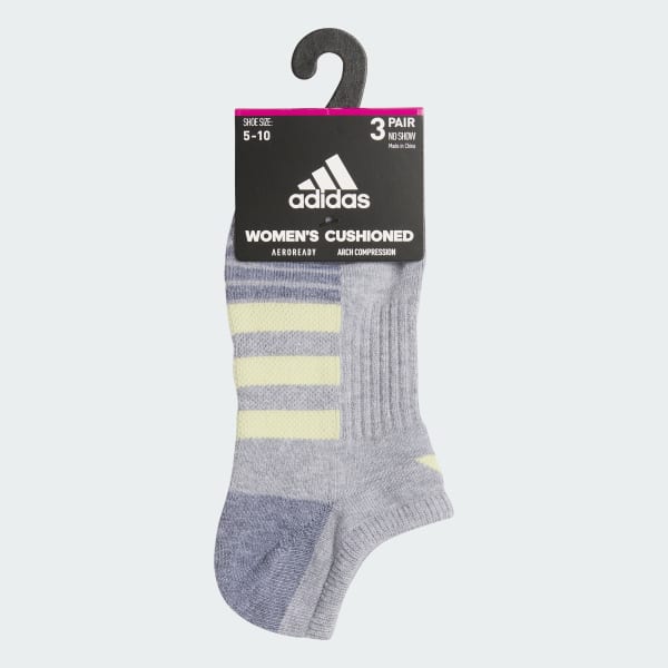 Cushioned 3 No-Show Socks 3 Pairs