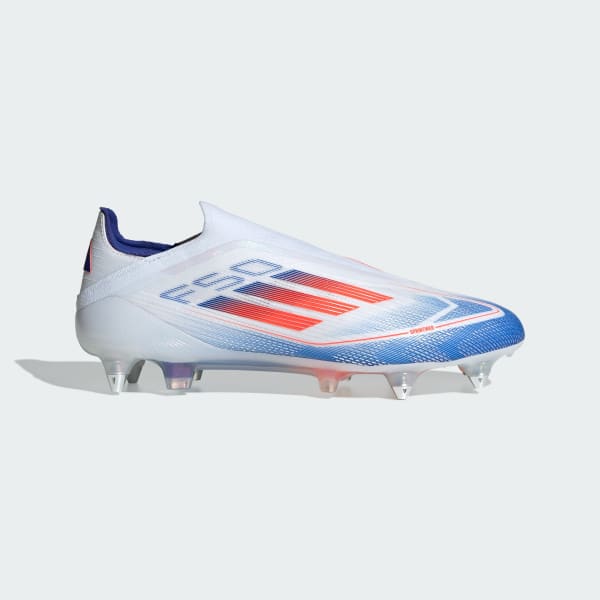 Blanco Zapatos de fútbol F50 Elite Sin Cordones Terreno Blando