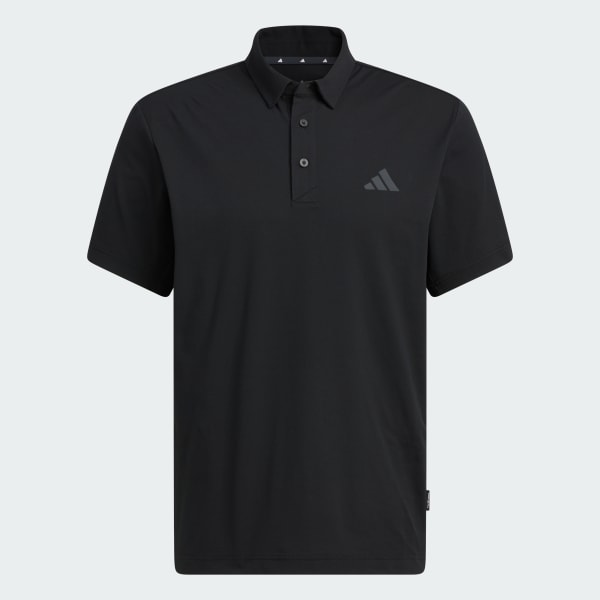 Hitam Kaus Polo Lengan Pendek Autentik