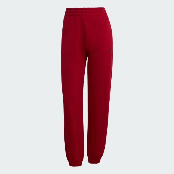 Burgundy Future Icons Small Logo Pants