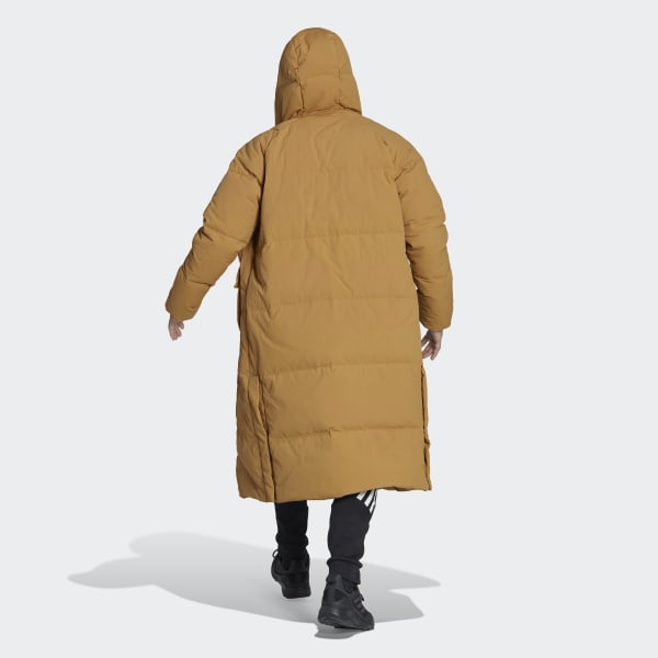 Brun Big Baffle dunfrakke