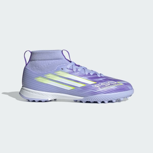 Violeta Calzado de fútbol para césped artificial para niños F50 Sparkfusion League