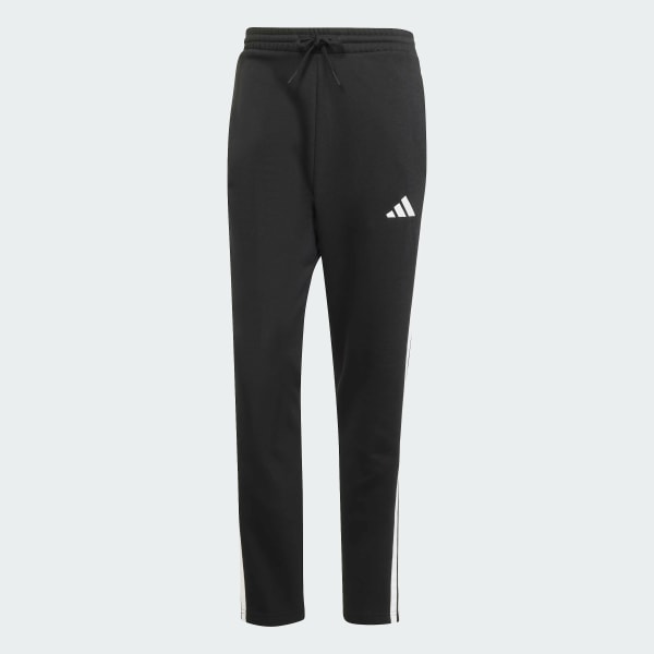noir Pantalon droit molleton 3 bandes Essentials