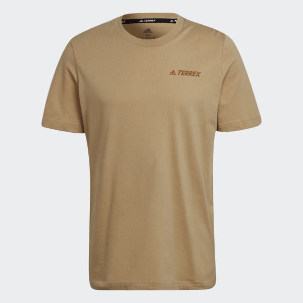 Beige Terrex Mountain Landscape Graphic T-Shirt JV439