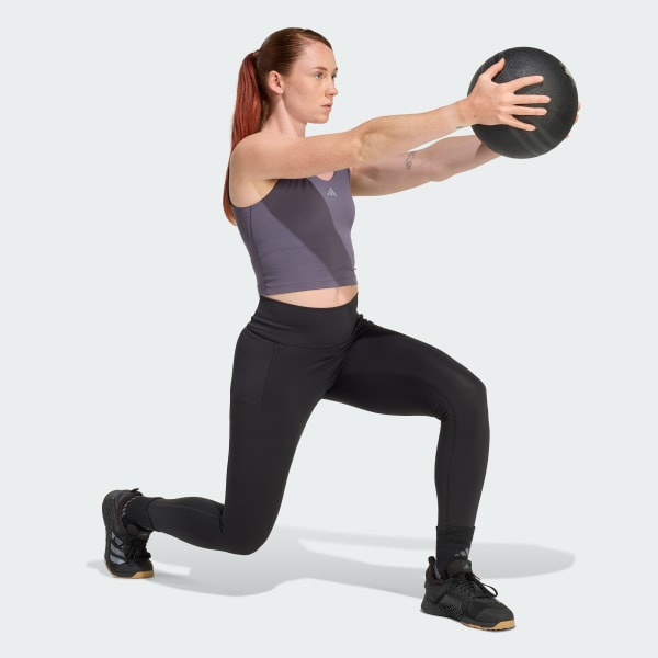 Grau 3-Streifen Studio All Me Light Support Tank