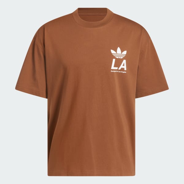 Marrom Camiseta Estampada adidas Sport Design Studio Store