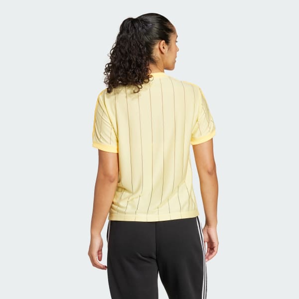 Amarelo Camiseta Três Listras