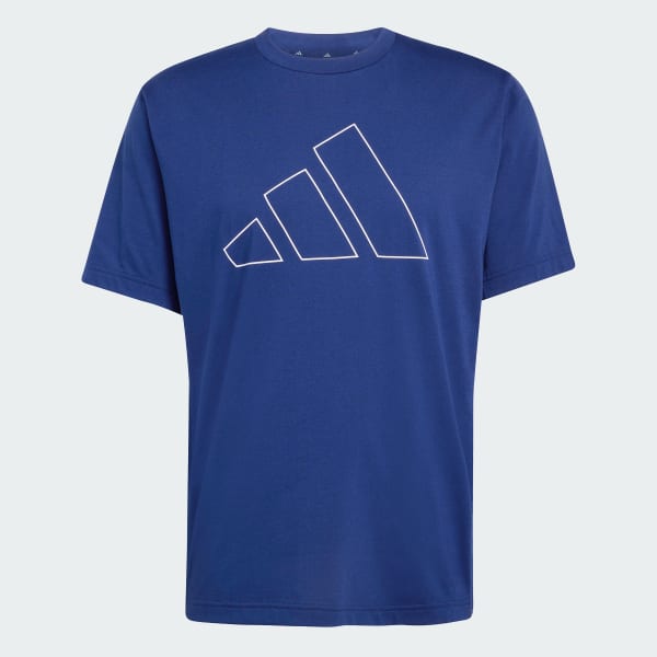 ブルー ワークアウト エッセンシャルズ フィールレディ ロゴ Tシャツ