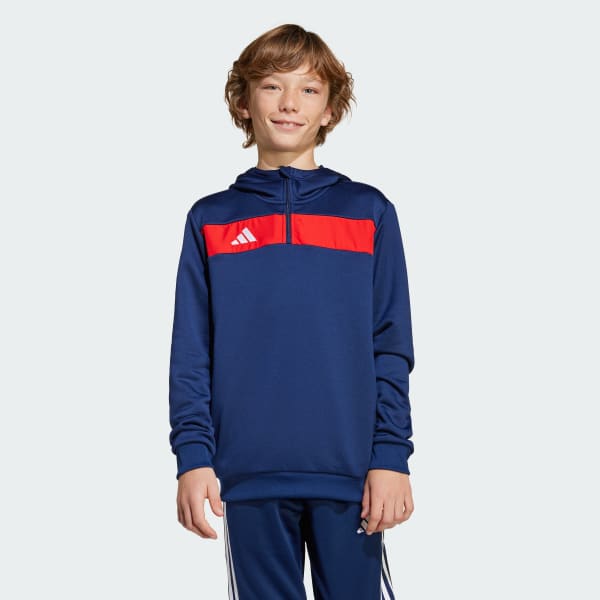 Niebieski Bluza z kapturem Tiro 25 Essentials Sweat Kids
