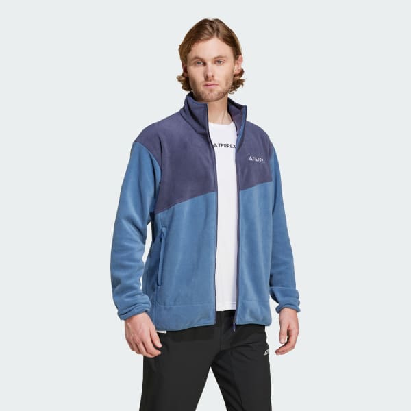 Azul Chaqueta de Forro Polar Terrex con Cierre Completo