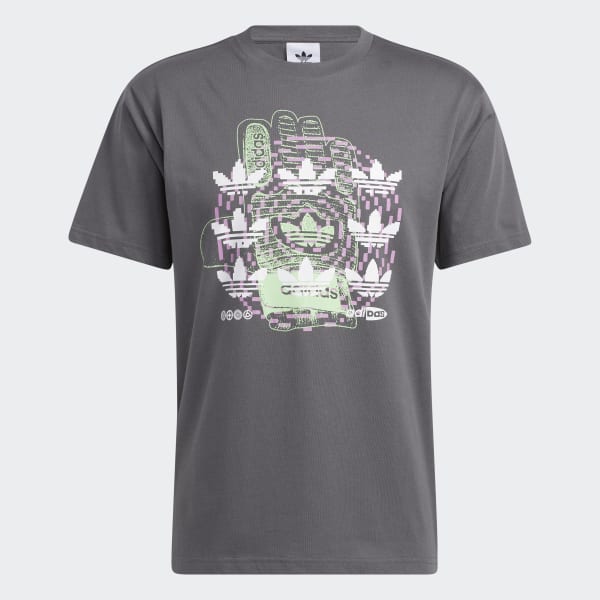 Grey Hypersport Multi Trefoil Tee QB376