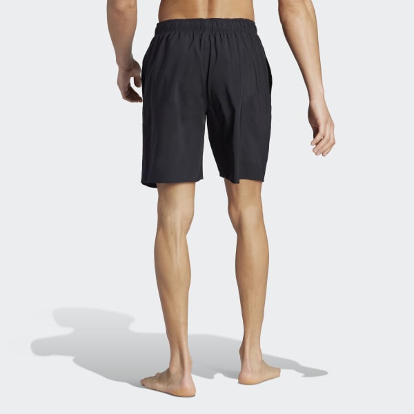 adidas Solid CLX Classic-Length Swim Shorts - Black | Free Delivery ...