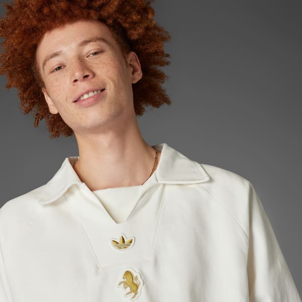 Λευκό Juventus Terrace Icons Drill Top