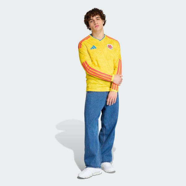 adidas Colombia 26 Home Long Sleeve Jersey - Yellow | Free