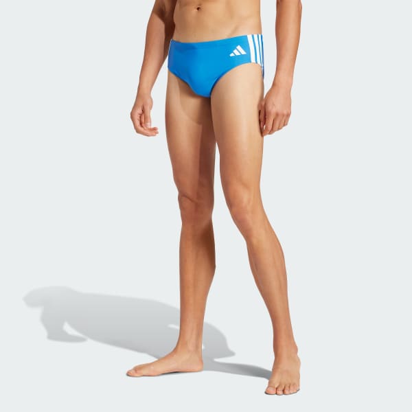 Bleu Slip de bain 3 bandes